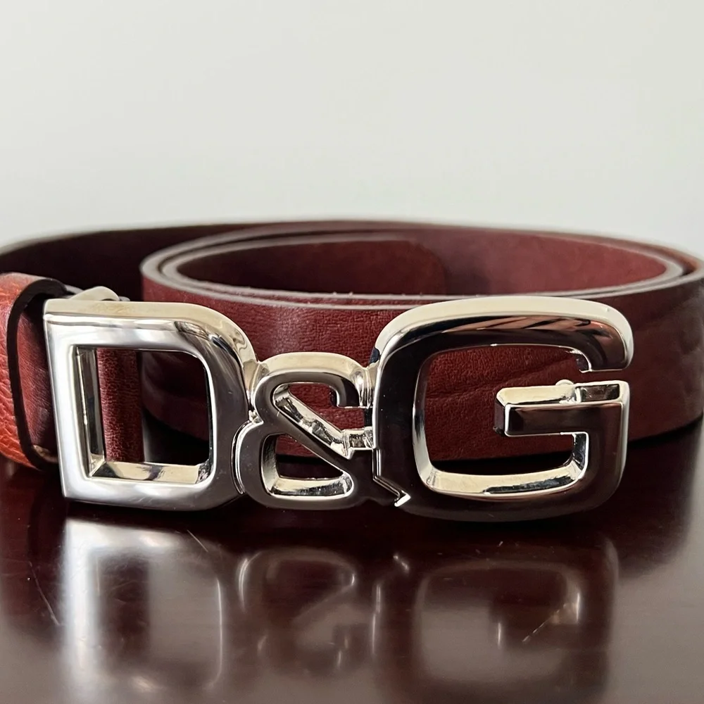 Dolce & Gabbana Vintage Brown Leather Belt - Picture 7 of 9